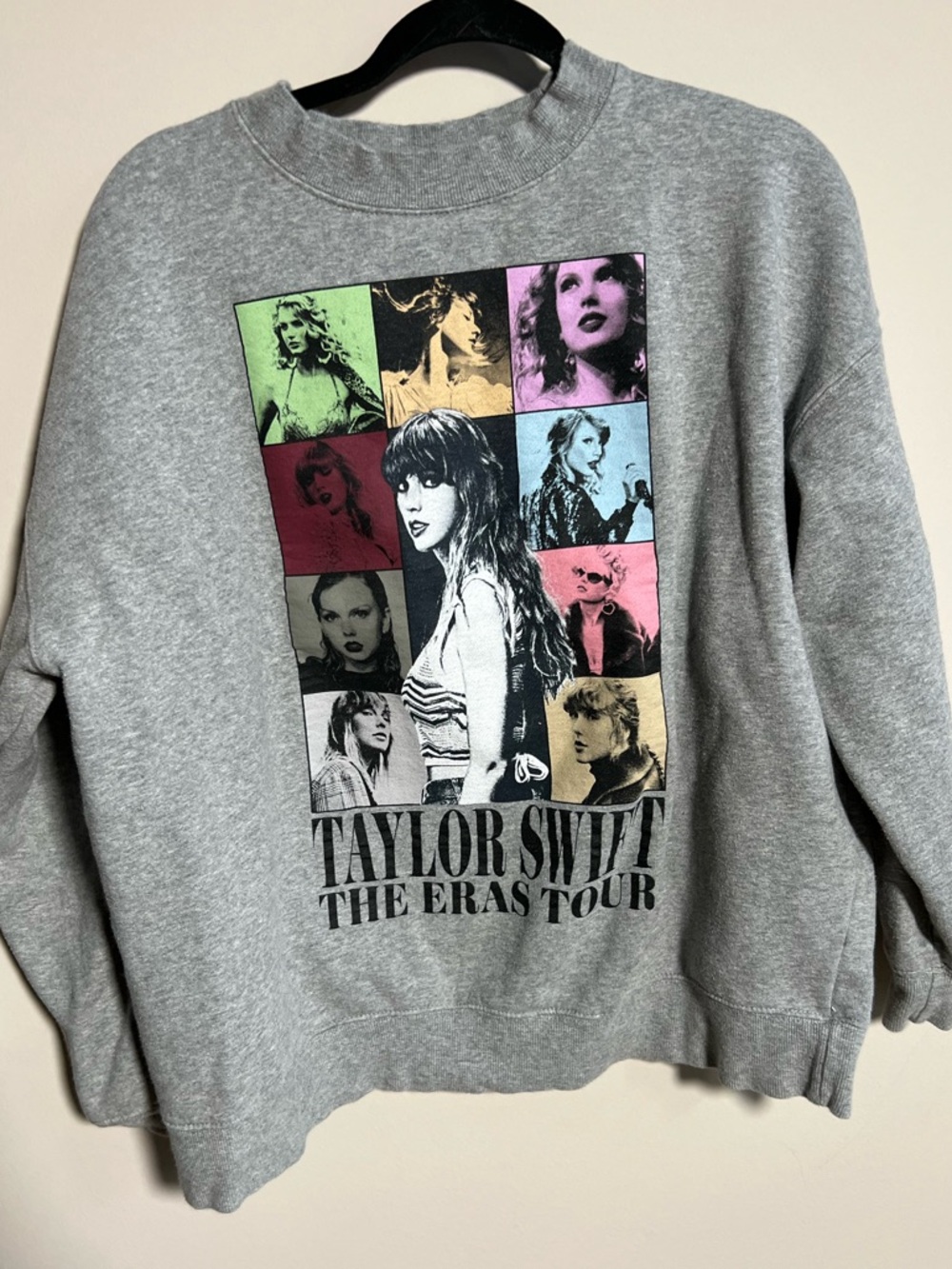 Taylor Swift Eras Tour Gray Crewneck Sweater